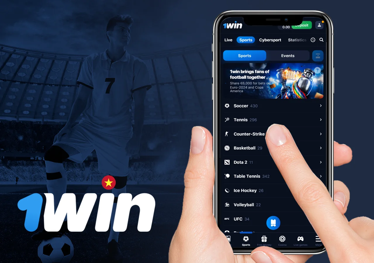 1Win cung cấp nhiều tùy chọn cá cược thể thao và chơi game ảo