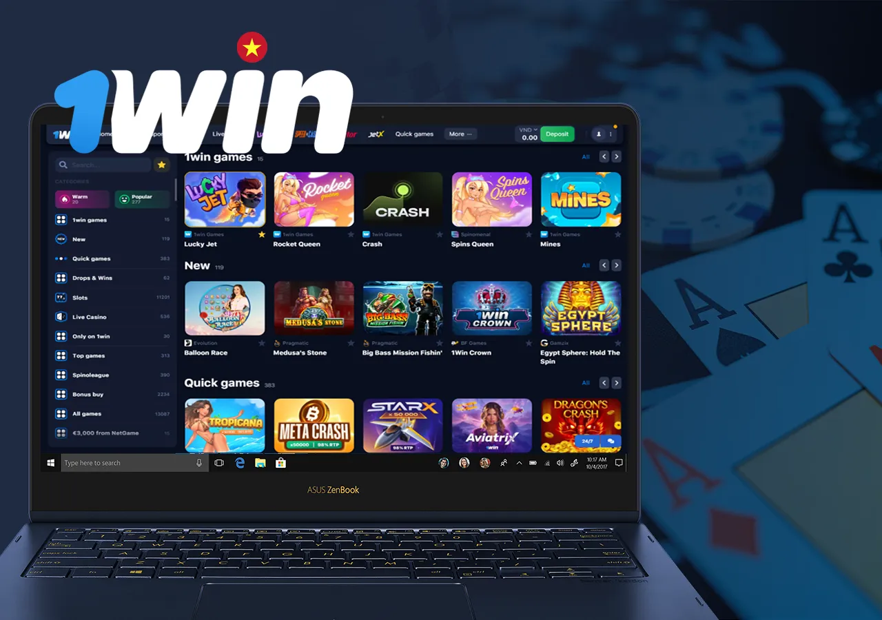 Hàng ngàn trò chơi đánh bạc hấp dẫn tại 1Win Casino